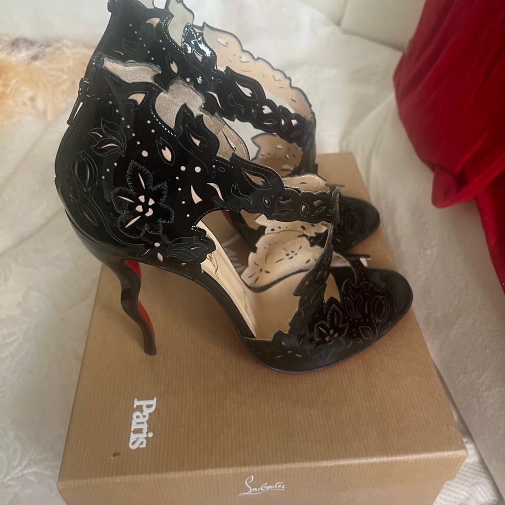 Christian Louboutin Black Heels Elegant Design